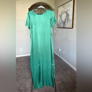 STAUD Vibrant Green Maxi Dress